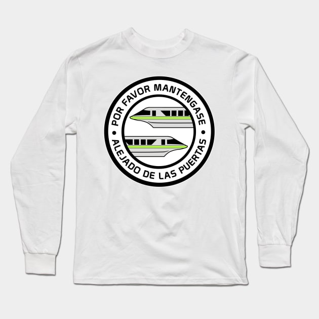 MonorailPorFavorLime Long Sleeve T-Shirt by WdwRetro